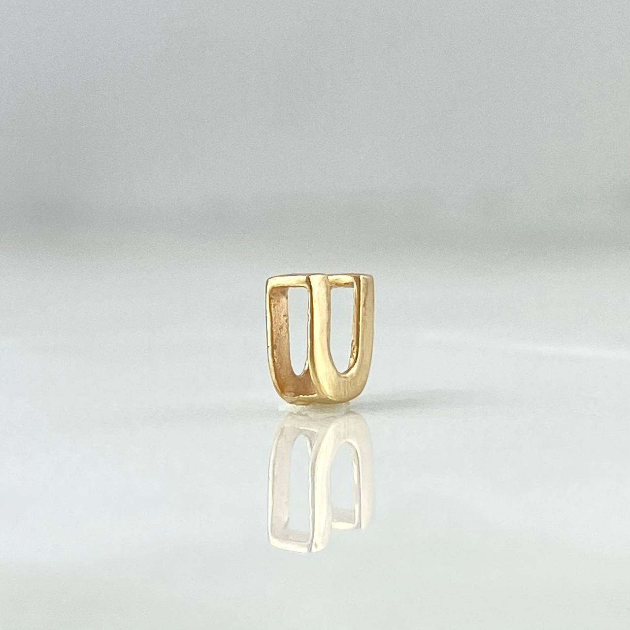 Herraje Letra U 0.35gr / 6mm / Oro Amarillo