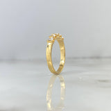 Anillo Curvas 3.2gr / T8 3/4 / Circones Blancos Oro Amarillo ©