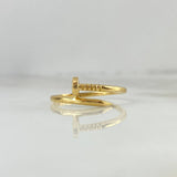 Anillo Clavo 2.5gr / T 7 1/2 / Oro Amarillo ©