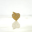 Dije Corazón For Ever 2.6gr / 2cm / Circones Blancos Oro Amarillo