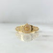 Anillo Correa Corona RX 3.95gr / T10 / Circones Blancos Oro Amarillo