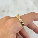 Anillo Correa Corona RX 3.95gr / T10 / Circones Blancos Oro Amarillo