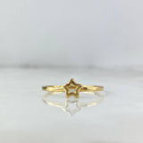 Anillo Estrella 1.35gr / T 6 / Oro Amarillo ©