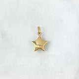 Dije Estrella 0.55gr / 1.8cm / Troquelada Oro Amarillo ©