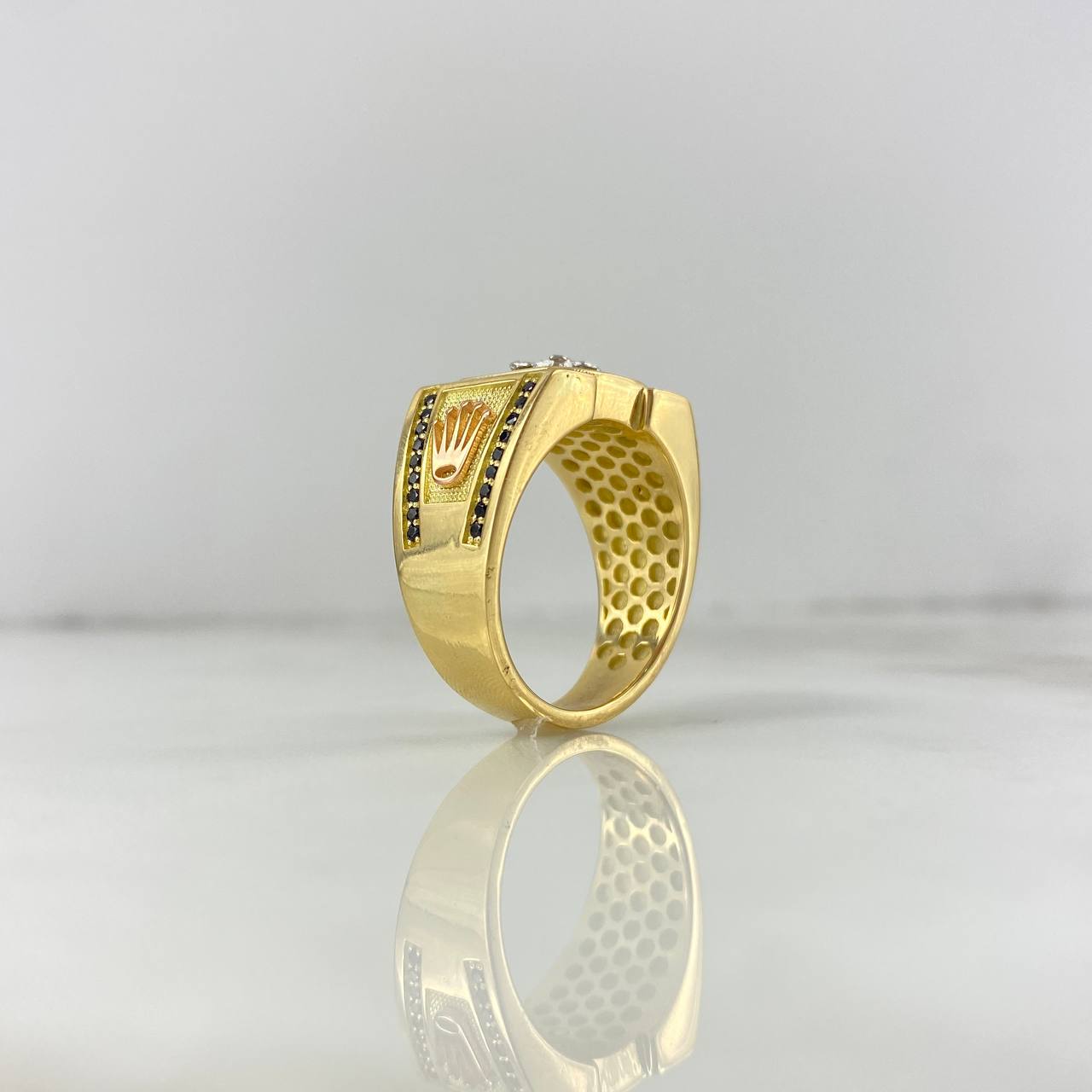 Anillo Caballo Corona 15.9gr / T 11 / Oro Amarillo Nac.Esp. ©