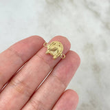 Herraje Herradura Caballo 0.65gr / 1.6cm / Oro Amarillo