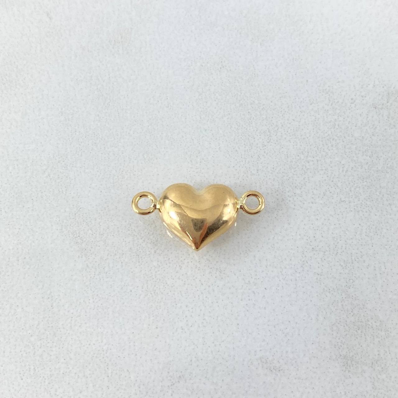 Herraje Corazón 0.55gr / 1.6cm / Troquelado Oro Amarillo