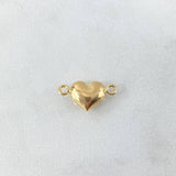 Herraje Corazón 0.4gr / 1.6cm / Troquelado Oro Amarillo