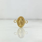 Herraje Virgen Milagrosa 0.75gr / 1.5cm / Oro Amarillo