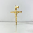 Dije Cruz Cristo 3.05gr / 5.7cm / Baston Atornillado Oro Amarillo