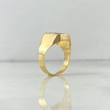 Anillo Trinity Mate 3.45gr / T8 3/4 / Circones Verdes Oro Amarillo