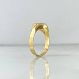 Anillo Trinity Mate 3.2gr / T10 3/4 / Circones Blancos Oro Amarillo