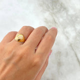 Anillo Sello Circulo 1.7gr / T5 1/2 / Tres Oros