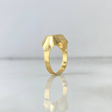 Anillo Sello Circulo 1.7gr / T5 1/2 / Tres Oros