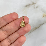 Dije Marco Letra W 0.35gr / 1.5cm Oro Amarillo