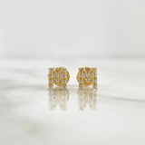 Topos Letra M 0.8gr / 6mm Circones Blancos Oro Amarillo