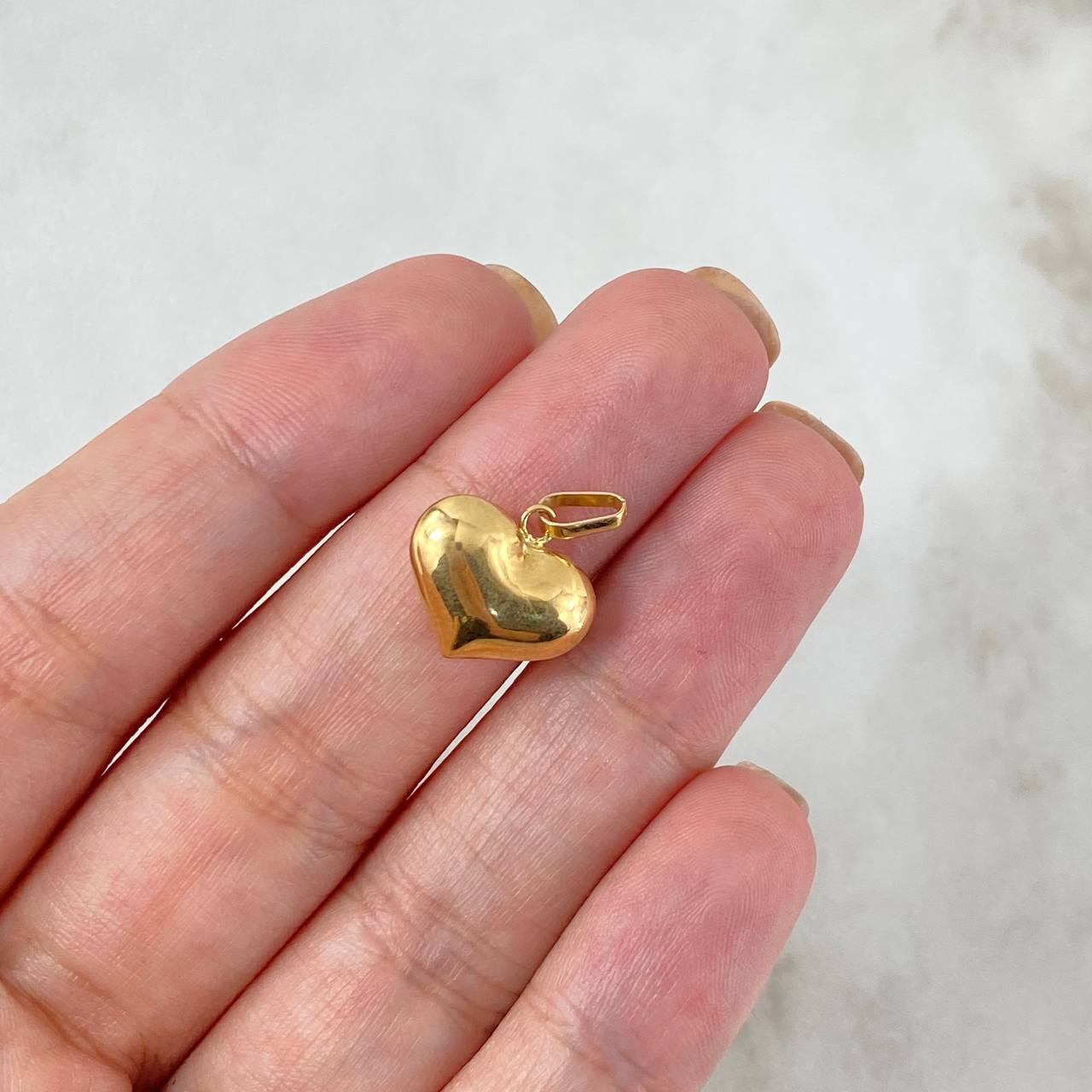 Dije Corazón 0.6gr / 1.6cm / Troquelado Oro Amarillo