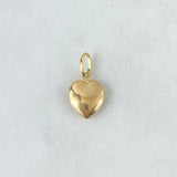 Dije Corazón 0.5gr / 1.8cm / Troquelado Oro Amarillo