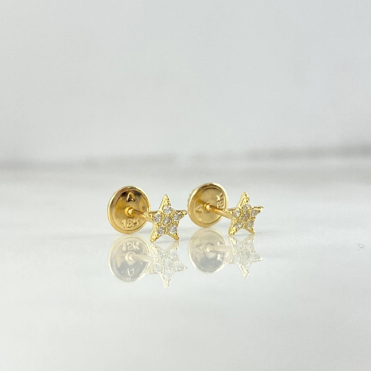 Topos Estrella 0.6gr / Circones Blancos Oro Amarillo