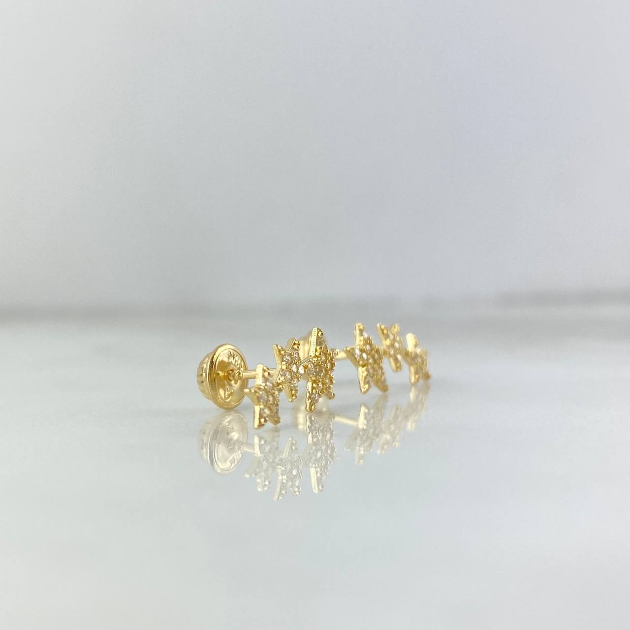 Topos Arco Estela De Estrellas 1.2gr / Circones Blancos Oro Amarillo