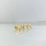 Topos Arco Estela De Estrellas 1.2gr / Circones Blancos Oro Amarillo