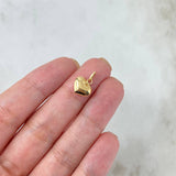 Dije Corazón 0.4gr / 1.3cm / Troquelado Oro Amarillo