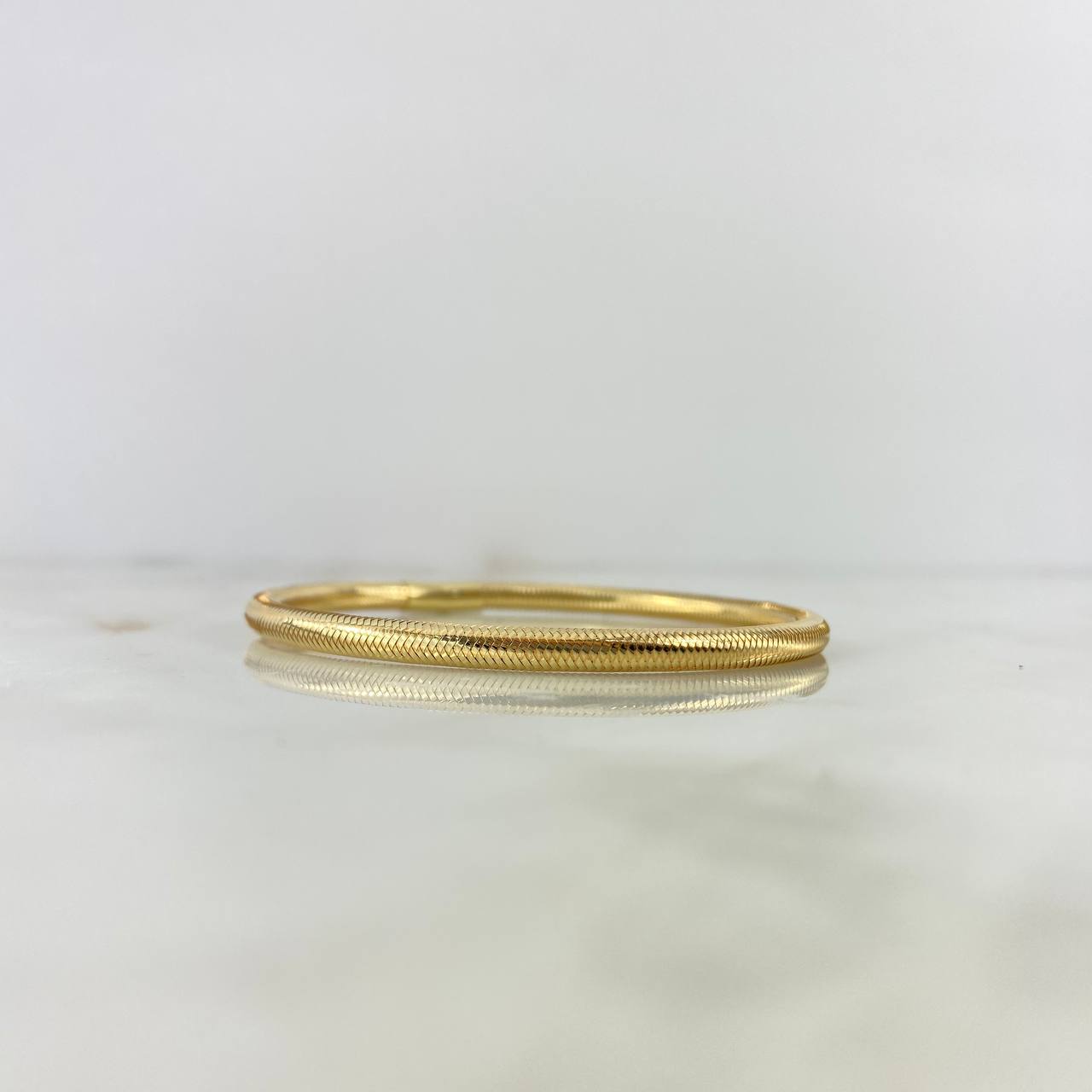 Pulso Recticulado 3.7gr / 19cm / 4mm Oro Amarillo +4