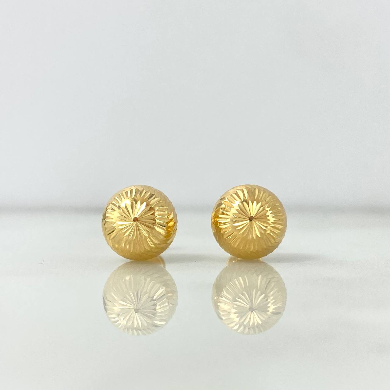 Topos Bola 1.55gr / 10mm Diamantada Oro Amarillo ©