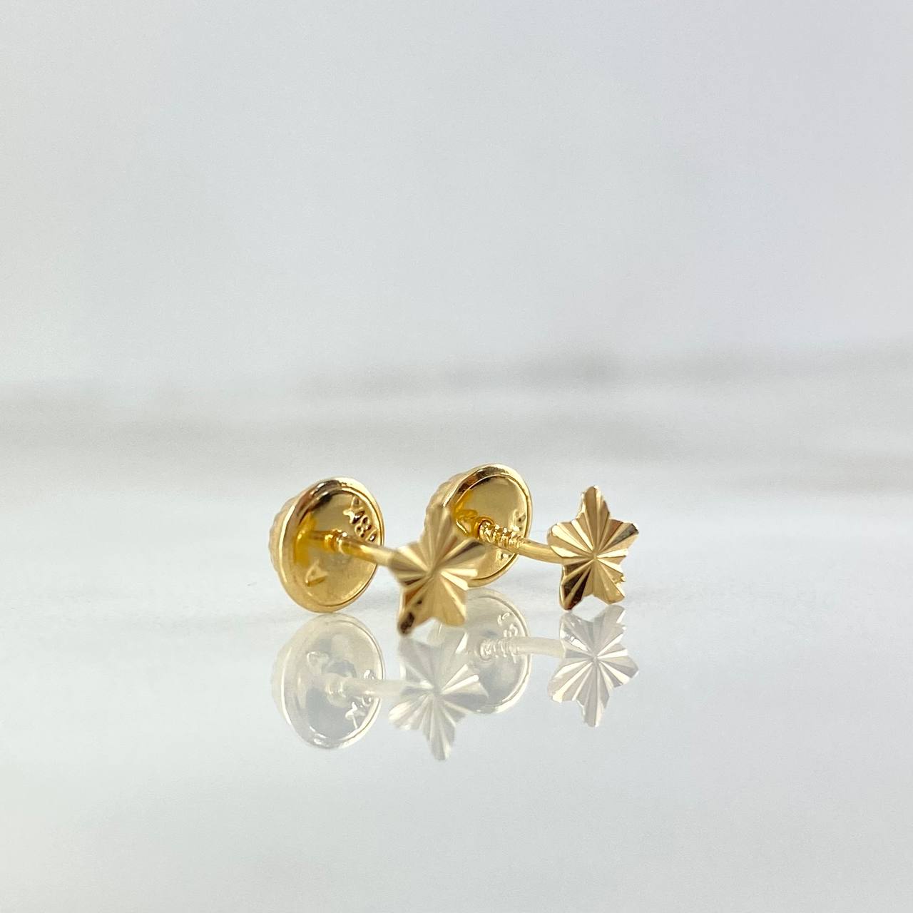 Topos Estrella 0.45gr / Diamantada Oro Amarillo *