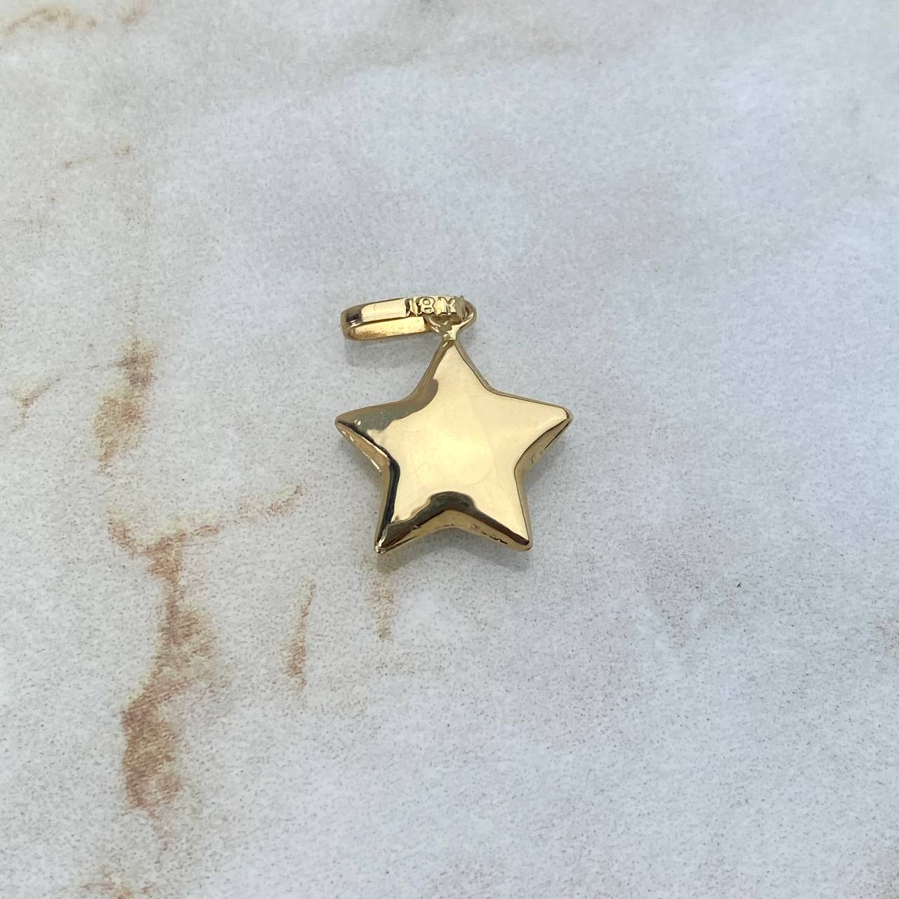 Dije Estrella 0.6gr / 1.8cm Troquelado Oro Amarillo