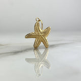 Dije Estrella De Mar 0.9gr / 2.4cm Troquelado Oro Amarillo