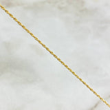 Cadena Lazo 0.95gr / 50cm + Dije Oso 0.3gr / 16.cm Oro Amarillo (Oferta)