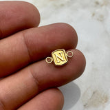 Herraje Marco Letra N 0.35gr / 1.3cm Oro Amarillo