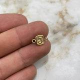 Herraje Marco Letra J 0.35gr / 1.3cm Oro Amarillo