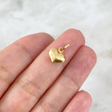 Dije Corazón 0.35gr / 1.5cm / Troquelado Oro Amarillo