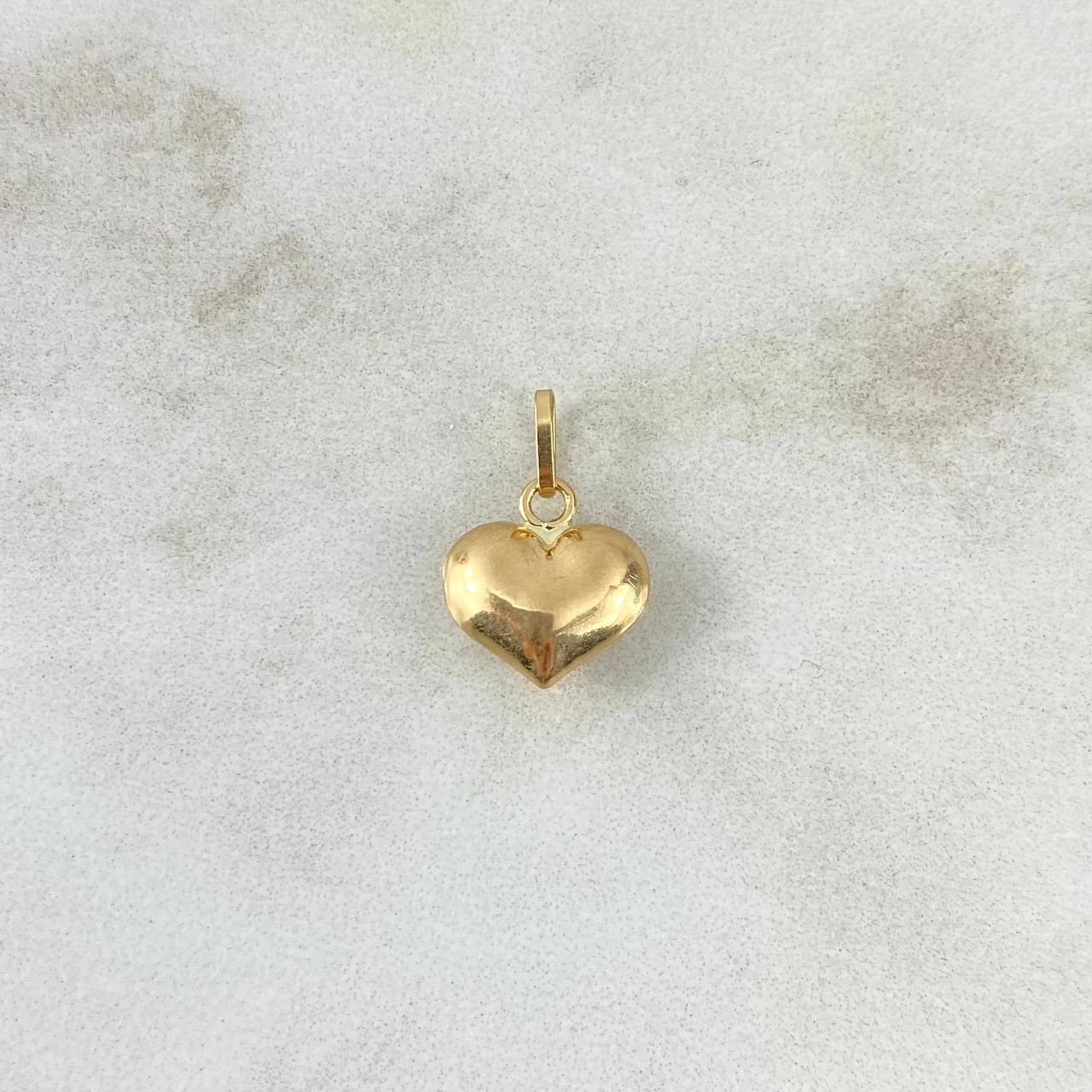 Dije Corazón 0.4gr / 1.5cm / Troquelado Oro Amarillo