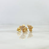 Topos Rostro Oso 2.3gr / Broche Mariposa-Circones Blancos Negros Oro Amarillo