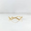 Anillo Trenza Zig-Zag 0.9gr / T7 / Oro Amarillo