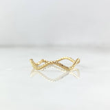 Anillo Trenza Zig-Zag 0.85gr / T6 / Oro Amarillo