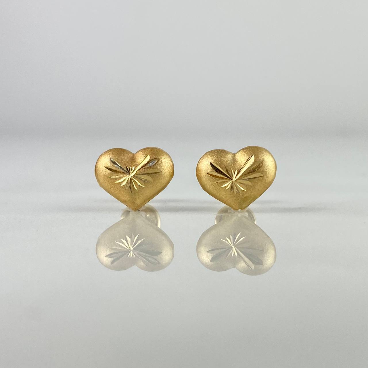 Topos Corazon 1.15gr / Diamantada Oro Amarillo