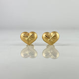 Topos Corazon 1.15gr / Diamantada Oro Amarillo *