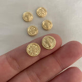 Herraje San Benito Tambor 0.6gr/1cm Liso Oro Amarillo*