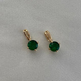 Dije Joya 0.5gr/1.1cm Circon Verde Oro Amarillo