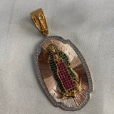 Dije Virgen Guadalupe 21.65gr/6.7cm Circones Tres Oros