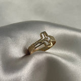 Anillo Cristo Inri 2.85gr - T10 Oro Amarillo