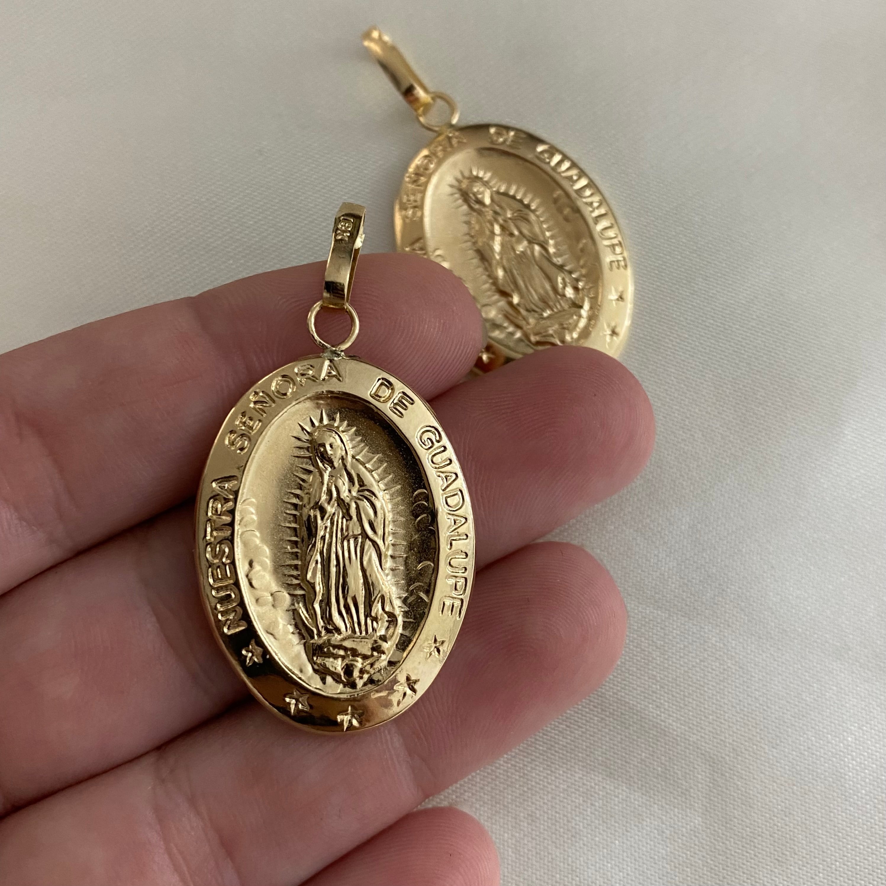 Dije 3.1gr/4.5cm Virgen Guadalupe Grande Oro Amarillo