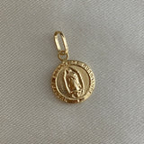 Dije Virgen Guadalupe 0.7gr/2cm Oro Amarillo Circulo