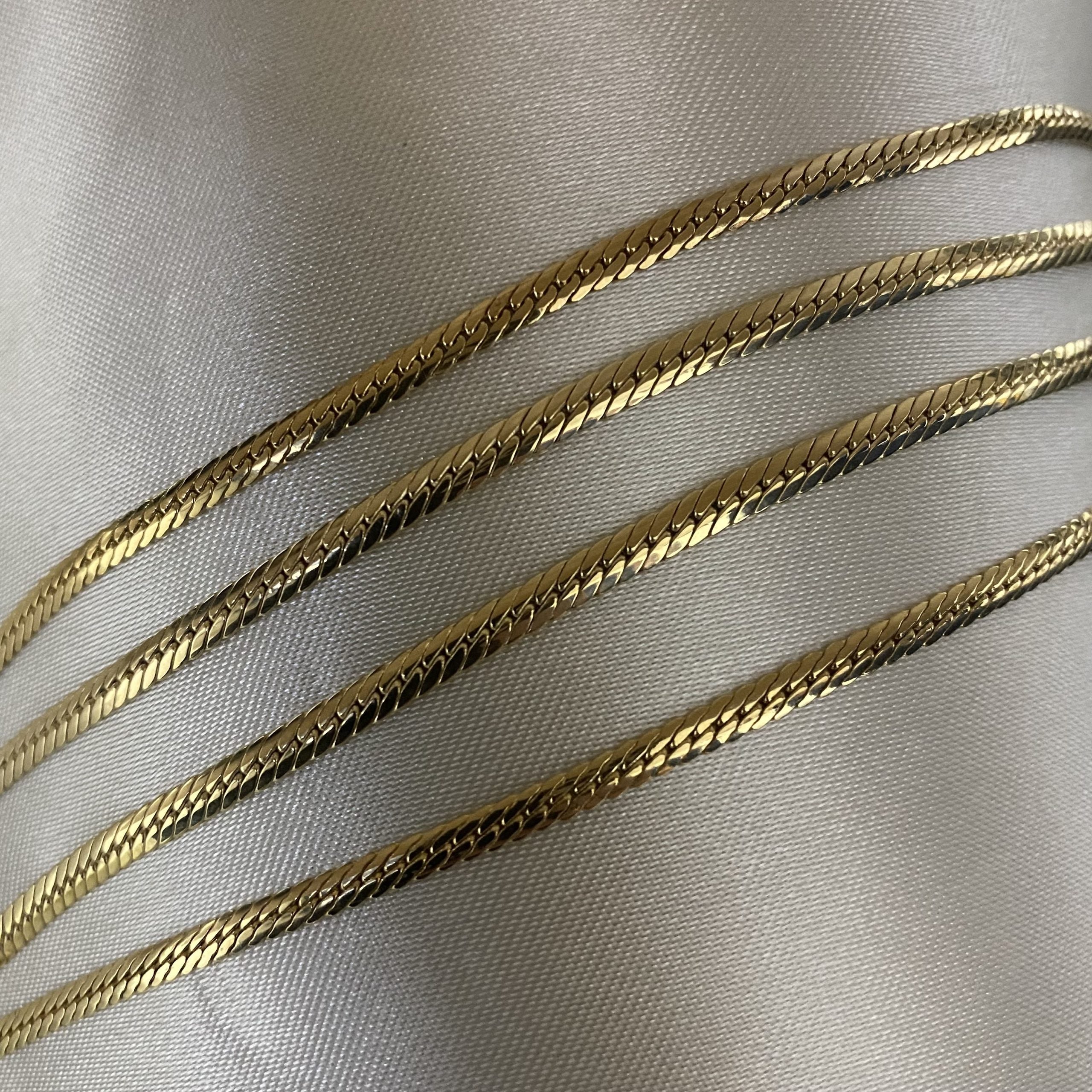 Cadena Serpiente Oro Amarillo Napoleone