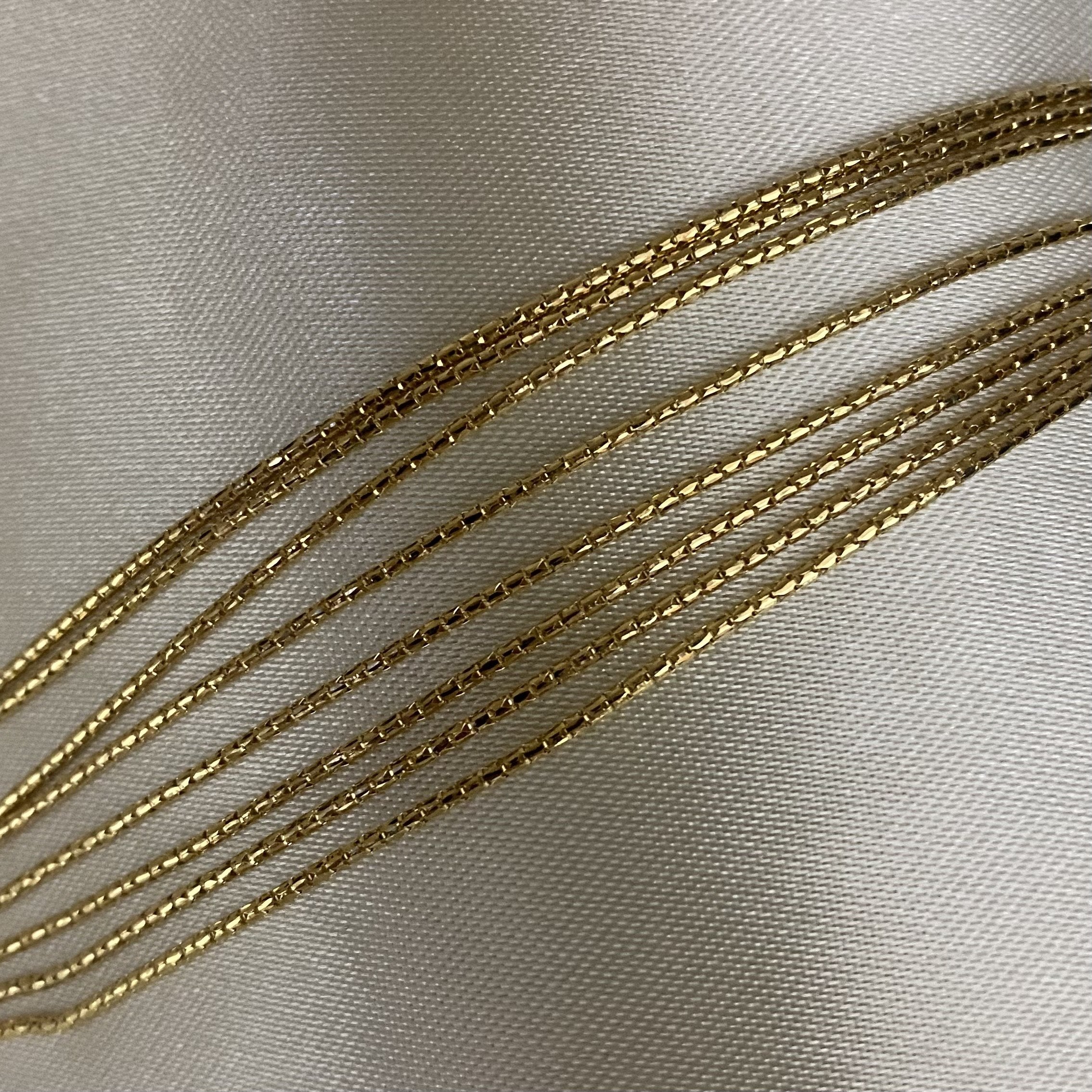 Cadena Cordón 2.25gr/40cm Oro Amarillo