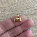 Dije Caballo 0.8gr Silueta Oro Amarillo